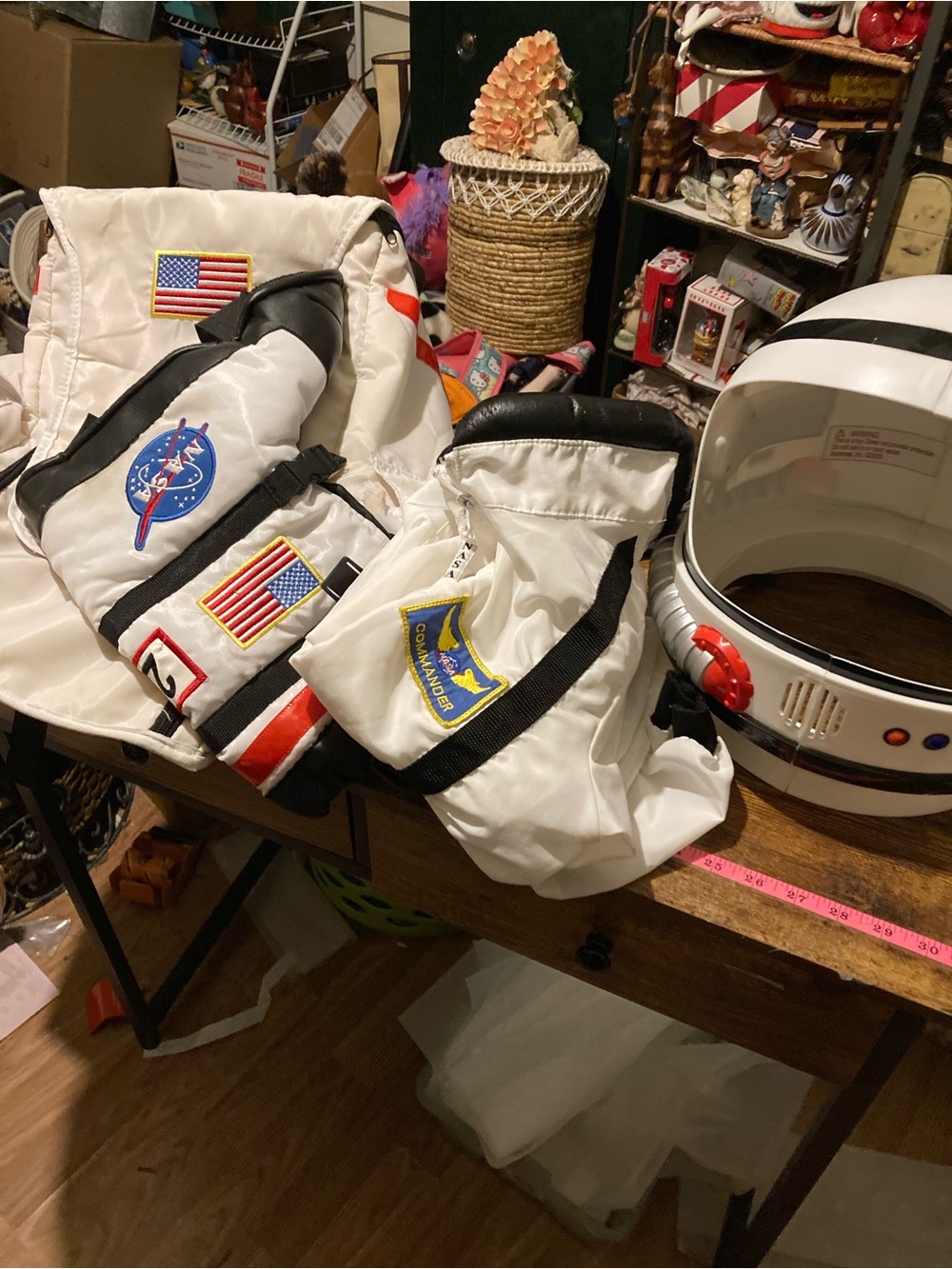 Aeromaz NASA backpack with jumpsuit, boots and hat costume